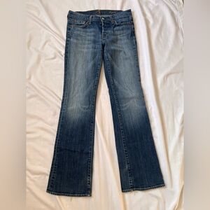 7 For All Mankind Bootcut Low Rise Denim Y2K Size 28